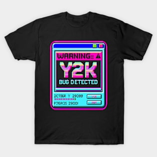 Warning Y2K Bug Detected T-Shirt